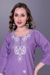 FANCY RAYON SLUB EMBROIDERY WORK KURTI FESTIVE WEAR WHOLESALE PRICE ETHNIC GARMENT (9)