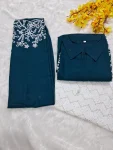 FANCY SLUB COTTON EMBROIDERY CHIAN WORK CO-ORD SET OFFICE WEAR WHOLESALE PRICE ETHNIC GARMENT (4)