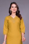FANCY TESLA SEQUENCE WORK KURTI DAILY WEAR WHOLESALE PRICE ETHNIC GARMENT (15)