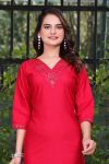 FANCY TESLA SEQUENCE WORK KURTI DAILY WEAR WHOLESALE PRICE ETHNIC GARMENT (13)