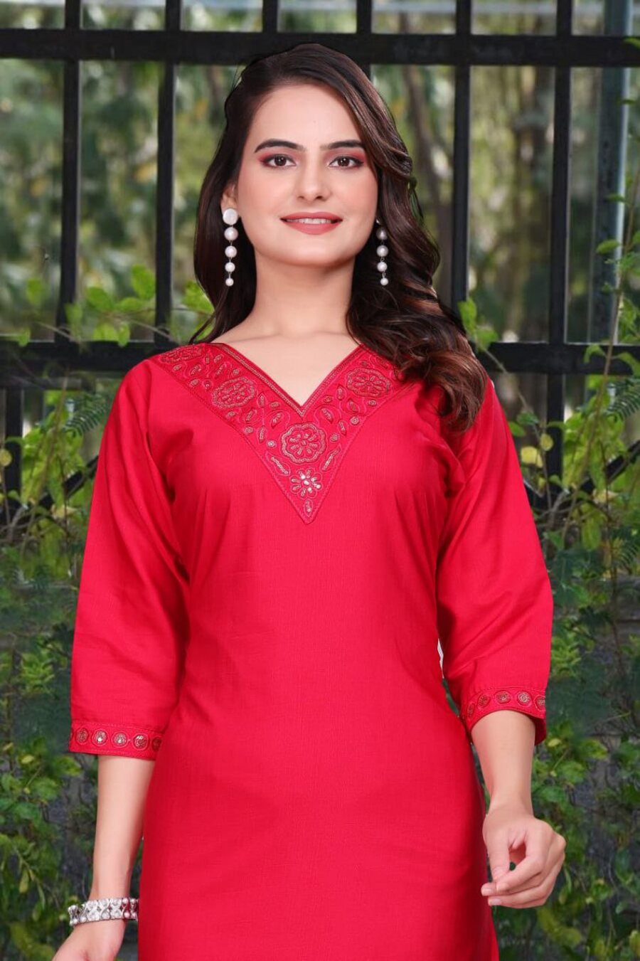 FANCY TESLA SEQUENCE WORK KURTI DAILY WEAR WHOLESALE PRICE ETHNIC GARMENT (10)