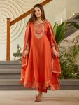 FANCY VICHITRA SILK EMBROIDERY WORK TOP BOTTOM WITH DUPATTA FESTIVE WEAR WHOLESALE PRICE ETHNIC GARMENT (5)
