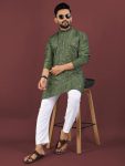 FANCY VISCOSE SILK EMBROIDERY SEQUENCE WORK MEN’S KURTA PAYJAMA FESTIVE WEAR WHOLESALE PRICE ETHNIC GARMENT (9)