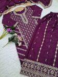 MODERN CHINON CODING SEQUENCE EMBROIDERY WORK TOP PALAZZO WITH DUPATTA FESTIVE WEAR WHOLESALE PRICE ETHNIC GARMENT (4)