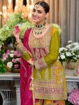 MODERN CHINON SILK CHIAN SEQUENCE WORK TOP PALAZZO WITH DUPATTA WEDDING WEAR WHOLESALE PRICE ETHNIC GARMENT (3)