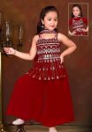 MODERN CREPE EMBRODIRY WORK KID’S TOP PALAZZO WITH DUPATTA FESTIVE WEAR WHOLESALE PRICE ETHNIC GARMENT (4)
