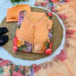 MODERN GEORGETTE DIGITAL PRINT AND HANDWORK GOWN BOTTOM WITH DUPATTA FESTIVE WEAR WHOLESALE PRICE ETHNIC GARMENT (2)