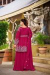 MODERN GEORGETTE EMBROIDERY WORK TOP PALAZZO WITH DUPATTA WEDDING WEAR WHOLESALE PRICE ETHNIC GARMENT (9)