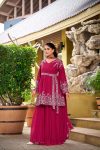 MODERN GEORGETTE EMBROIDERY WORK TOP PALAZZO WITH DUPATTA WEDDING WEAR WHOLESALE PRICE ETHNIC GARMENT (9)
