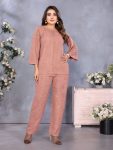 MODERN IMPORTED PLAIN CO-ORD SET PEACH