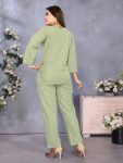 MODERN IMPORTED PLAIN CO-ORD SET OFFICE WEAR WHOLESALE PRICE ETHNIC GARMENT (17)