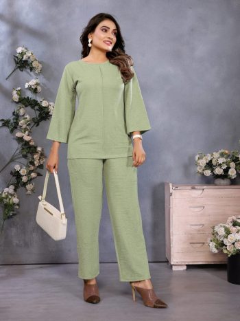 MODERN IMPORTED PLAIN CO-ORD SET PISTA