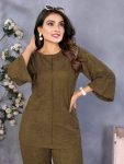 MODERN IMPORTED PLAIN CO-ORD SET OFFICE WEAR WHOLESALE PRICE ETHNIC GARMENT (6)