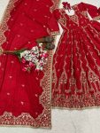 MODERN NATURAL CREPE SEQUENCE AND EMBROIDERY WORK ANARKALI BOTTOM WITH DUPATTA FESTIVE WEAR WHOLESALE PRICE ETHNIC GARMENT (6)