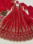MODERN NATURAL CREPE SEQUENCE AND EMBROIDERY WORK ANARKALI BOTTOM WITH DUPATTA FESTIVE WEAR WHOLESALE PRICE ETHNIC GARMENT (6)