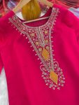 MODERN ROMAN EMBROIDERY WORK TOP BOTTO WITH DUPATTA FESTIVE WEAR WHOLESALE PRICE ETHNIC GARMENT (3)