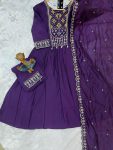 MODERN ROMAN SILK MULTI EMBROIDERY THREAD WITH REAL MIRROR HAND WORK TOP BOTTOM WITH DUPATTA FESTIVE WEAR WHOLESALE PRICE ETHNIC GARMENT (6)