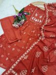 NEW ARRIVAL COTTON SEQUENCE EMBROIDERY WORK TOP BOTTOM WITH DUPATTA CASAUL WEAR WHOLESALE PRICE ETHNIC GARMENT (9)