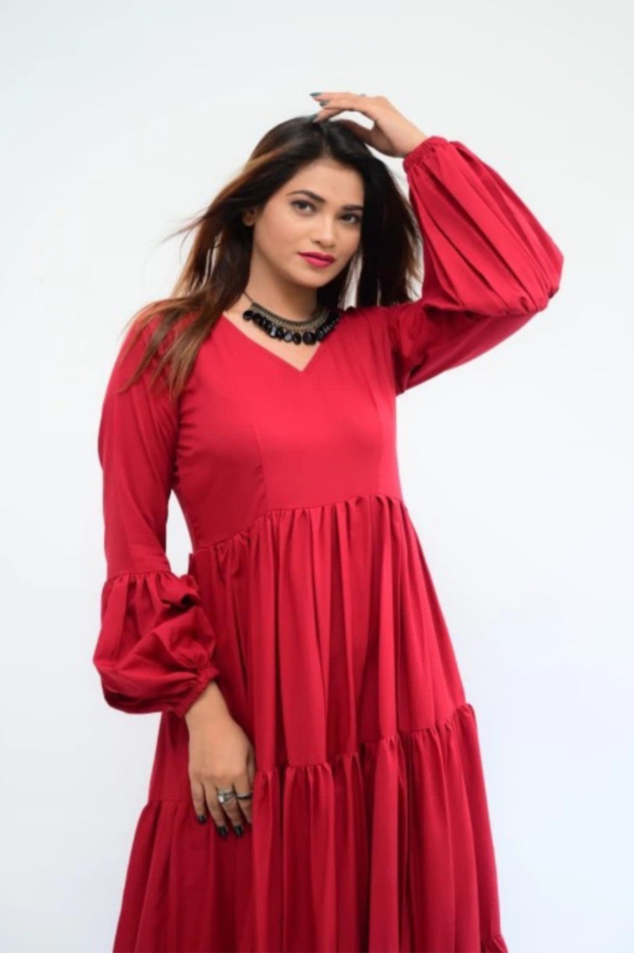 NEW ARRIVAL DELTA SILK 3 LAYERD STITCHED GOWN OFFICE WEAR WHOLESALE PRICE ETHNIC GARMENT (13)