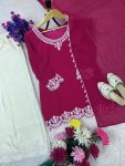 NEW ARRIVAL GEORGETTE EMBROIDERY WORK TOP PALAZZO WITH DUPATTA FESTIVE WEAR WHOLESALE PRICE ETHNIC GARMENT (6)