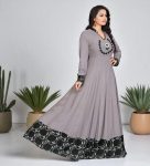 NEW ARRIVAL RAYON PRINTED WORK GOWN DAILY WEAR WHOLESALE PRICE ETHNIC GARMENT (4)