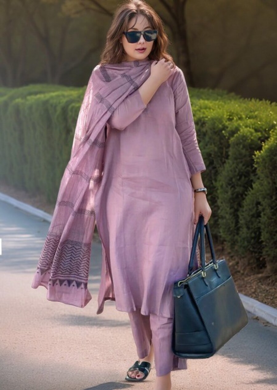 NEW ARRIVAL RAYON SLUB PLAIN TOP BOTTOM WITH DUPATTA DAILY WEAR WHOLESALE PRICE ETHNIC GARMENT (1)