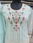 NEW ARRIVAL TWILL NET CHAIN WORK TOP BOTTOM WITH DUPATTA FESTIVE WEAR WHOLESALE PRICE ETHNIC GARMENT (19)