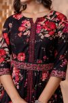 RICH LOOK 14KG RAYON EMBROIDERY SEQUENCE WORK ANARKALI TOP BOTTOM WITH WAIST BELT FESTIVE WEAR WHOLESALE PRICE ETHNIC GARMENT (3)