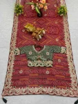 RICH LOOK BHANDEJ PITHA & GOTA PATTI WORK SAREE WITH UNSTITCHED BLOUSE WEDDING WEAR WHOLESALE PRICE ETHNIC GARMENT (11)