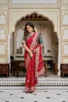 RICH LOOK BHANDEJ PITHA & GOTA PATTI WORK SAREE WITH UNSTITCHED BLOUSE WEDDING WEAR WHOLESALE PRICE ETHNIC GARMENT (11)