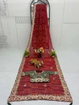 RICH LOOK BHANDEJ PITHA & GOTA PATTI WORK SAREE WITH UNSTITCHED BLOUSE WEDDING WEAR WHOLESALE PRICE ETHNIC GARMENT (11)