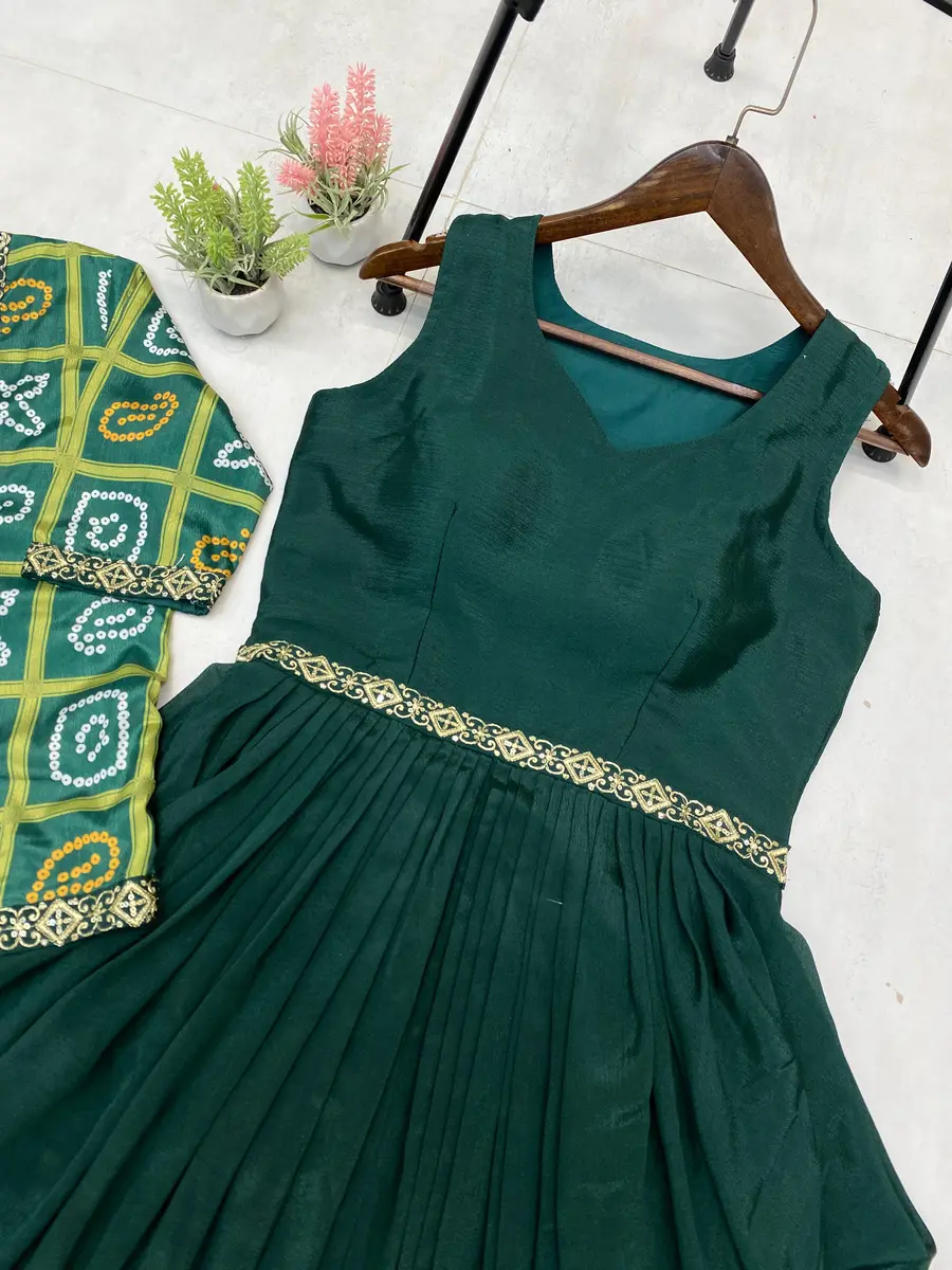 RICH LOOK CHINON SEQUENCE MBROIDERY LACE WORK ONE PIECE DHOTI STYLE WITH KOTI PARTY WEAR WHOLESALE PRICE ETHNIC GARMENT (13)