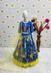 RICH LOOK CHINON SILK POSITION PRINT EMBROIDERY WORK KID’S LEHENGA CHOLI WITH DUPATTA FESTIVE WEAR WHOLESALE PRICE ETHNIC GARMENT (2)