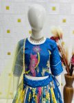 RICH LOOK CHINON SILK POSITION PRINT EMBROIDERY WORK KID’S LEHENGA CHOLI WITH DUPATTA FESTIVE WEAR WHOLESALE PRICE ETHNIC GARMENT (2)