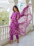 RICH LOOK COTTON BLEND PRINTED WORK TOP BOTTOM WITH DUPATTA DAILY WEAR WHOLESALE PRICE ETHNIC GARMENT (8)