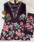 RICH LOOK COTTON PRINTS WITH HAND WORK CO-ORD SET OFFICE WEAR WHOLESALE PRICE ETHNIC GARMENT (12)