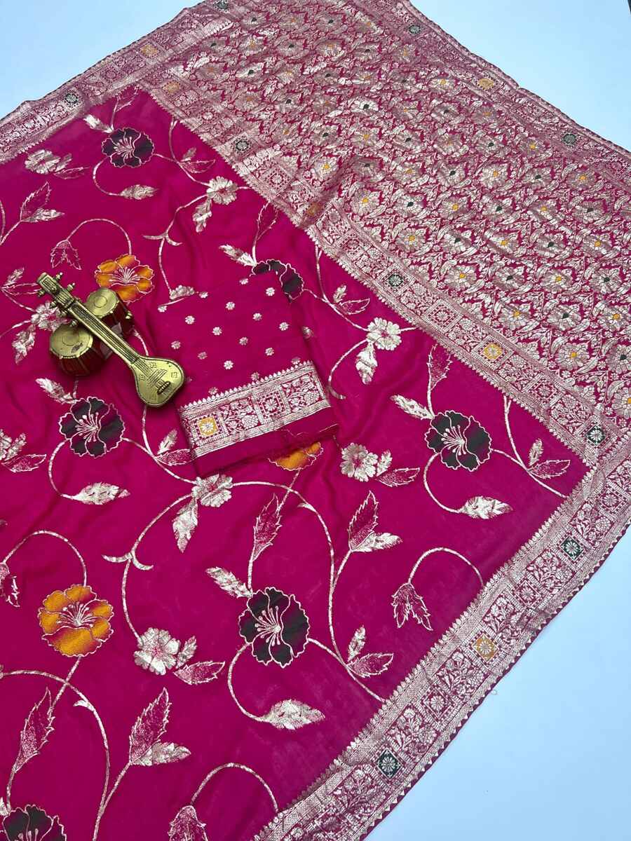 RICH LOOK DOLA SILK ZARI & MEENAKARI WEAVING WITH PIPING LACE BORDER WORK SAREE WITH UNSTITCHED BLOUSE WEDDING WEAR WHOLESALE PRICE ETHNIC GARMENT (7).jpg