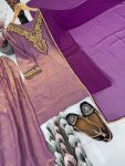 RICH LOOK FENDY SILK EMBROIDERY CODING WORK FANCY LACE BORDER WORK TOP PALAZZO WITH DUPATTA FESTIVE WEAR WHOLESALE PRICE ETHNIC GARMENT (3)