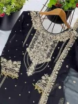 RICH LOOK GEORGETTE EMBROIDERY CODING DORI-SEQUENCE WORK WITH RIVET MOTI WORK TOP SHARARA WITH DUPATTA FESTIVE WEAR WHOLESALE PRICE ETHNIC GARMENT (12)