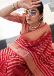 RICH LOOK LICHI SILK JACQUARD WORK SAREE WITH UNSTITCHED BLOUSE CASUAL WEAR WHOLESALE PRICE ETHNIC GARMENT (6)