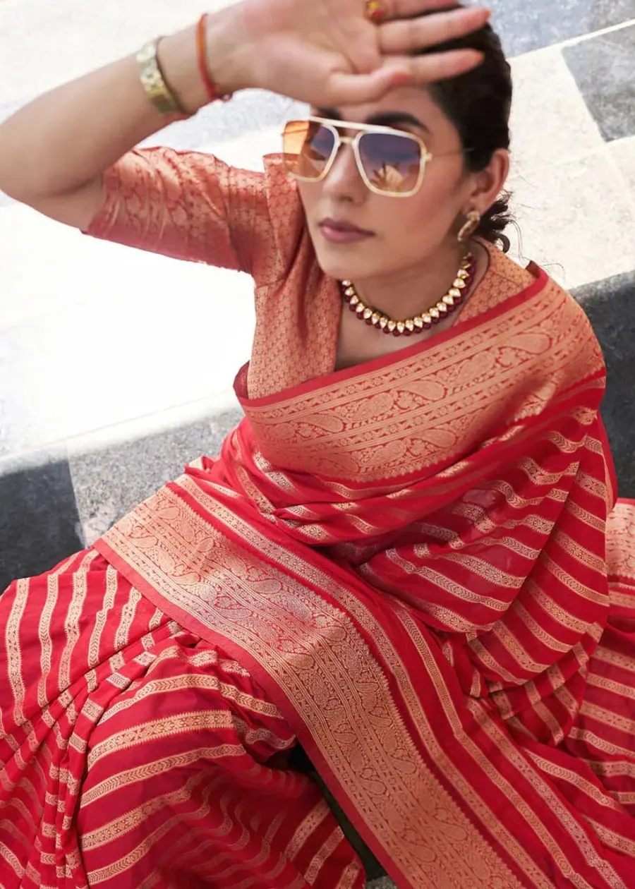 RICH LOOK LICHI SILK JACQUARD WORK SAREE WITH UNSTITCHED BLOUSE CASUAL WEAR WHOLESALE PRICE ETHNIC GARMENT (2)