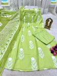 RICH LOOK MUL COTTON EMBROIDERY WITH HAND WORK TOP BOTTOM WITH DUPATTA OFFICE WEAR WHOLESALE PRICE ETHNIC GARMENT (5)