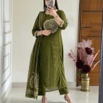 RICH LOOK MUL COTTON FLORAL EMBROIDERY AND MATCHING PRINTED WORK TOP BOTTOM WITH DUPATTA FESTIVE WEAR WHOLESALE PRICE ETHNIC GARMENT (12)