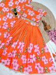 RICH LOOK MUSLIN COTTON SILK POSITION WORK & HAND WORK LEHENGA CHOLI WITH DUPATTA FESTIVE WEAR WHOLESALE PRICE ETHNIC GARMENT (5)