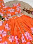 RICH LOOK MUSLIN COTTON SILK POSITION WORK & HAND WORK LEHENGA CHOLI WITH DUPATTA FESTIVE WEAR WHOLESALE PRICE ETHNIC GARMENT (5)