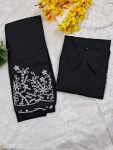 RICH LOOK SLUB COTTON EMBROIDERY WORK CO-ORD SET WHOLESALE PRICE ETHNIC GARMENT (6)