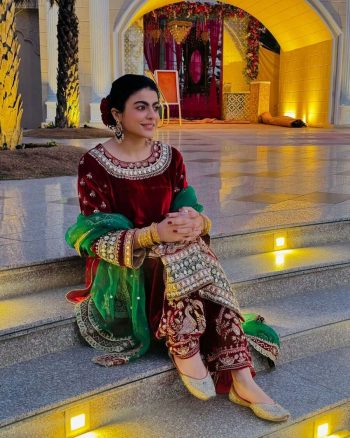 RICH LOOK VELVET SEQUENCE, THREAD & ZARI EMBROIDERY WORK TOP PALAZZO WITH DUPATTA RED