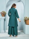 RICH LOOK VISCOSE EMBROIDERY WORK KURTI PALAZZO SET CASAUL WEAR WHOLESALE PRICE ETHNIC GARMENT (6)