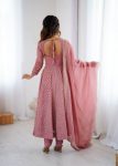 TRENDING CRUNCHY SILK EMBROIDERY SEQUENCE WORK GOWN BOTTOM WITH DUPATTA WEDDING WEAR WHOLESALE PRICE ETHNIC GARMENT (8)