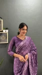 TRENDING GEORGETTE SILK EMBROIDERY MULTI SEQUENCE &CUT WORK READY TO WEAR SAREE WITH UNSTITCHED BLOUSE FESTIVE WEAR WHOLESALE PRICE ETHNIC GARMENT (15)